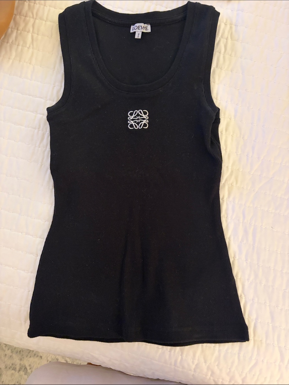 Loewe Black Ribbed Logo Tank - Picture 1 of 1